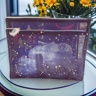 ESTEE LAUDER 雅詩蘭黛 永恆星願化妝袋（30*21*8cm）小棕家族保養組 收納包 化妝包