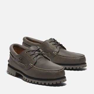 Timberland ｜❤️最後一雙特價❤️ 經銷獨家男款經典仿舊深灰三孔帆船鞋 | A2PDQEL7