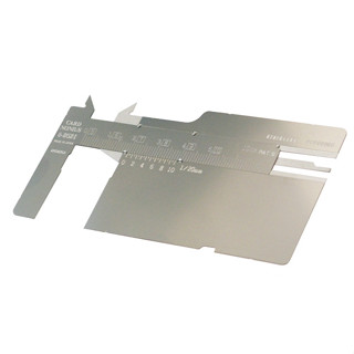 現貨 🇯🇵日本製 EIGERTOOL 名片型金屬遊標卡尺 TYK-10 線徑 外徑 規格 量測 厚度僅0.3mm