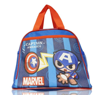 現貨💯電子發票📧【漫威Marvel】兒童便當袋-雙網狀口袋款 手提袋 便當袋 手提袋 餐袋 鋼鐵人 美國隊長 蜘蛛人