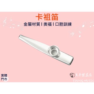 【老羊樂器店】開發票 金屬 KAZOO 卡祖笛 卡祖笛套 奧福樂器 ORFF 笛子 口腔 訓練 吹奏