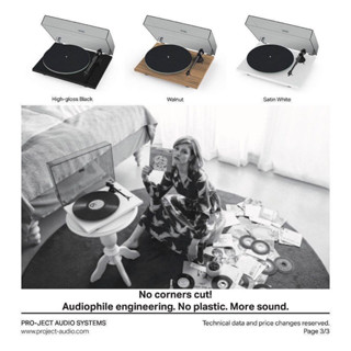 [ 沐耳 ] Pro-ject 黑膠唱盤 T1 EVO（三色）+ 唱頭放大器/藍芽發射器Phono Box E BT5
