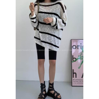 manifest正韓🇰🇷 薄條紋針織上衣 新品