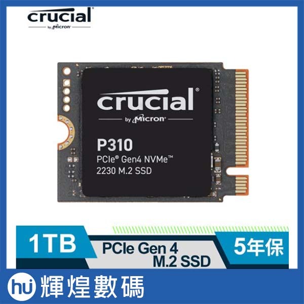 美光 Micron Crucial P310 1TB ( Gen4 2230 M.2 ) SSD 固態硬碟 掌機專用