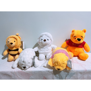 ⚡️現貨出清大特價⚡️迪士尼Disney小熊維尼 可愛絨毛娃娃 蜜蜂維尼 冬季限定！雪白小熊維尼 趴姿維尼生日交換禮物