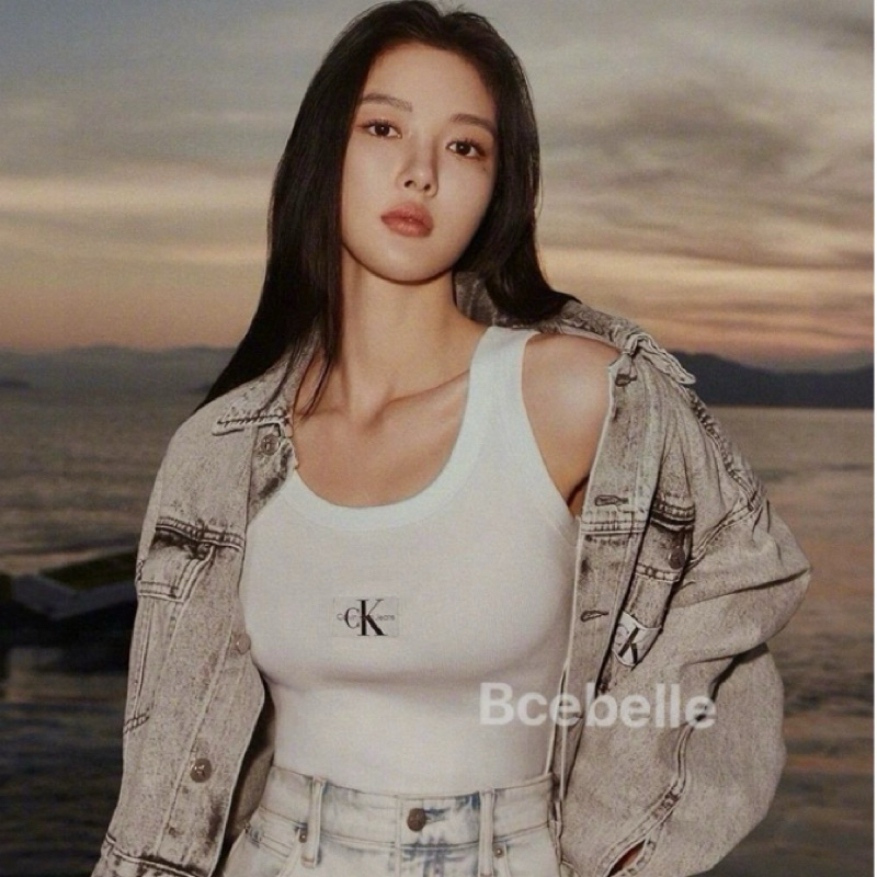 Calvin Klein Jennie和金裕貞同款 新款明星同款辣妹 吊帶背心