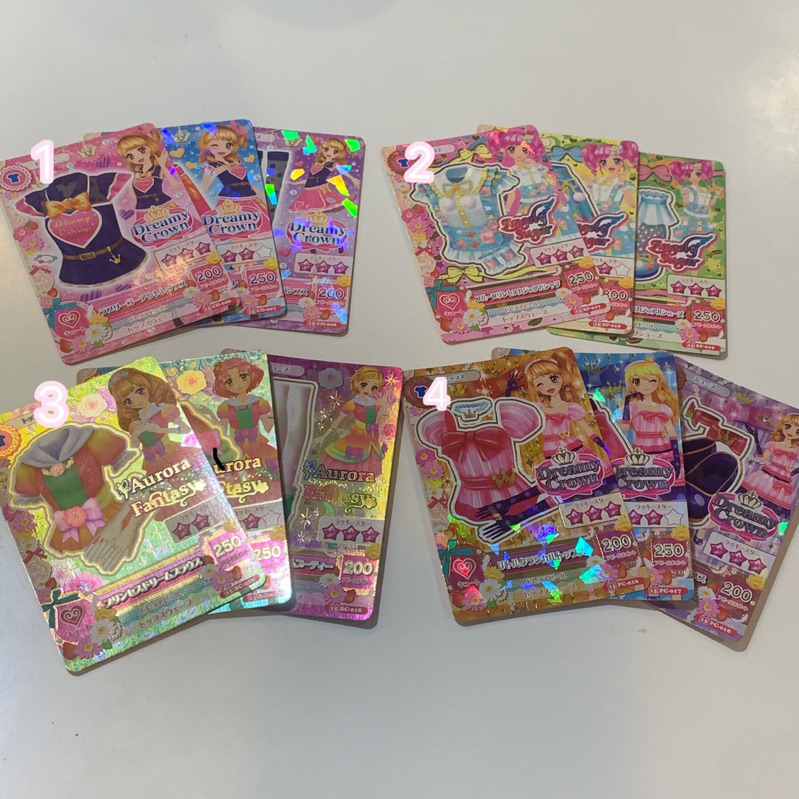 偶像學園 商品卡 周邊卡 活動卡 甜美系列！成套 星宮莓 大空明里 北大路櫻 麻莉亞 小圓