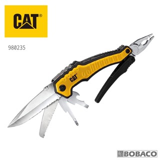 cat®【9合1重型多功能工具鉗 980235】折疊多功能鉗 多用途折疊刀 登山露營工具 安全防身工具