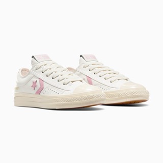 CONVERSE 女低筒帆布鞋 STAR PLAYER 76 OX 皮革 復古休閒 A11590C 白粉