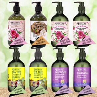 澳洲Aus life澳思萊 沐浴精/洗髮精 500ML (茶樹、薰衣草、玫瑰)沐浴乳