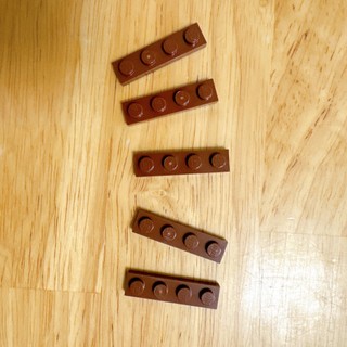 <木木·仕事部屋 Mu Mu Studio> 樂高 lego 棕色 咖啡色 顆粒薄板 1x4 4x1 plate 基本