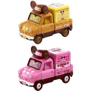 ☆勳寶小車舖【現貨】TOMY 多美小汽車 DISNEY MOTORS 米奇&米妮 牛奶糖小貨車 白色情人節版 2020