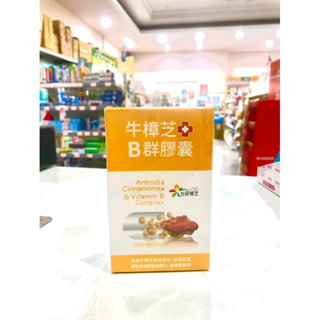 牛樟芝+B群膠囊（30粒/盒）藥局通路品質保證