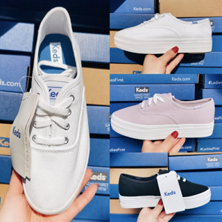零碼特價潮牌 Keds 厚底糖果色帆布鞋小白鞋 懶人鞋套腳鞋