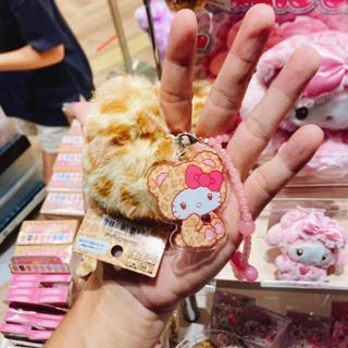 2024三麗鷗專賣店新款~愛心毛絨豹紋串珠系列~HelloKitty/美樂蒂/大耳狗/庫洛米~手機串珠吊飾 掛飾 包包吊