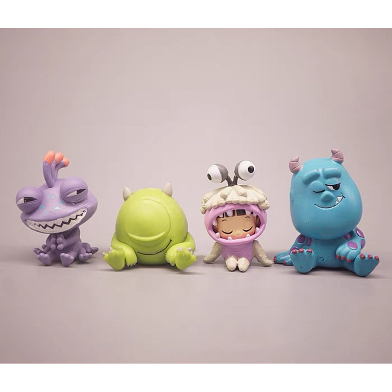 怪獸電力公司 睡覺系列 毛怪 阿布 大眼仔 藍道 公仔