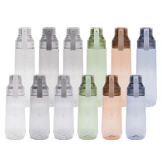 【WOKY 沃廚】ECOZEN 透明瓶600ml/800ml(附彈跳吸管)