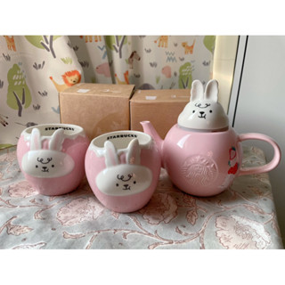 ❤️全新轉售-星巴克Starbucks兔和食得茶壺473ml/揚莓兔氣咖啡馬克杯355ml