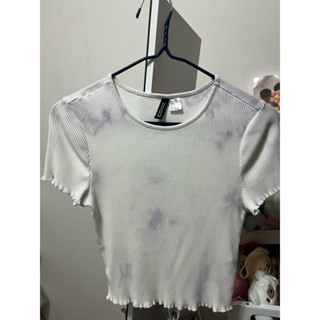 二手衣物✨H&M 紫色暈染 短板上衣
