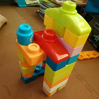 幼兒玩具 積木組合 車車 車子積木組 積木樂高 堆疊遊戲 二手玩具