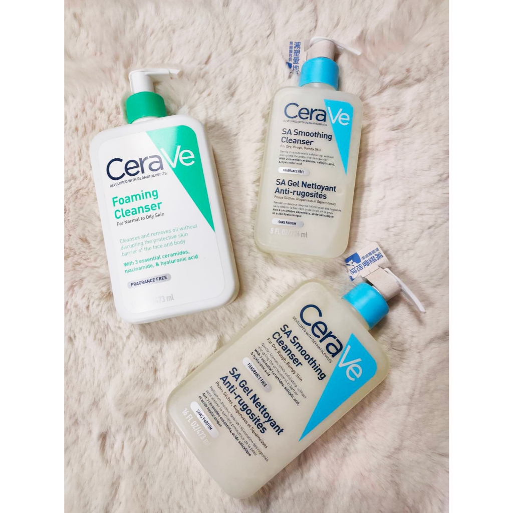CeraVe適樂膚 水楊酸煥膚淨嫩潔膚露SA Renewing Cleanser 溫和泡沫潔膚露 473ml 臉+身體