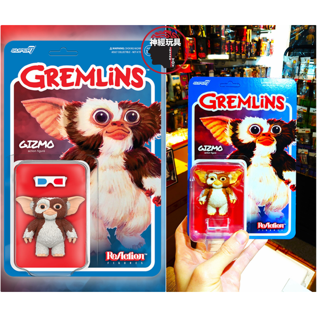 【神經玩具】現貨 SUPER7 代理版 吊卡 ReAction 小精靈 W1 小精靈 3.75吋可動人偶 復古玩具