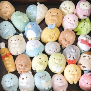 日本正品 經典 絨毛 手玉娃 角落生物 角落小夥伴 白熊 貓咪 珍珠 企鵝 麻雀 小草 炸蝦 手掌娃 絨毛娃娃 娃娃