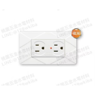 Suzone樹榮電工❤️格局系列-夜光指示燈-雙插座附接地（不含蓋板）_VS-4213L(附發票）