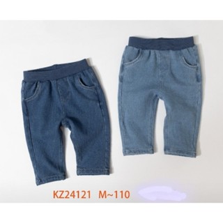 **Abu kids**【KZ24121】秋冬現貨~epk帥氣簡單寶寶休閒牛仔褲寶寶百搭彈性長褲 9M~110cm