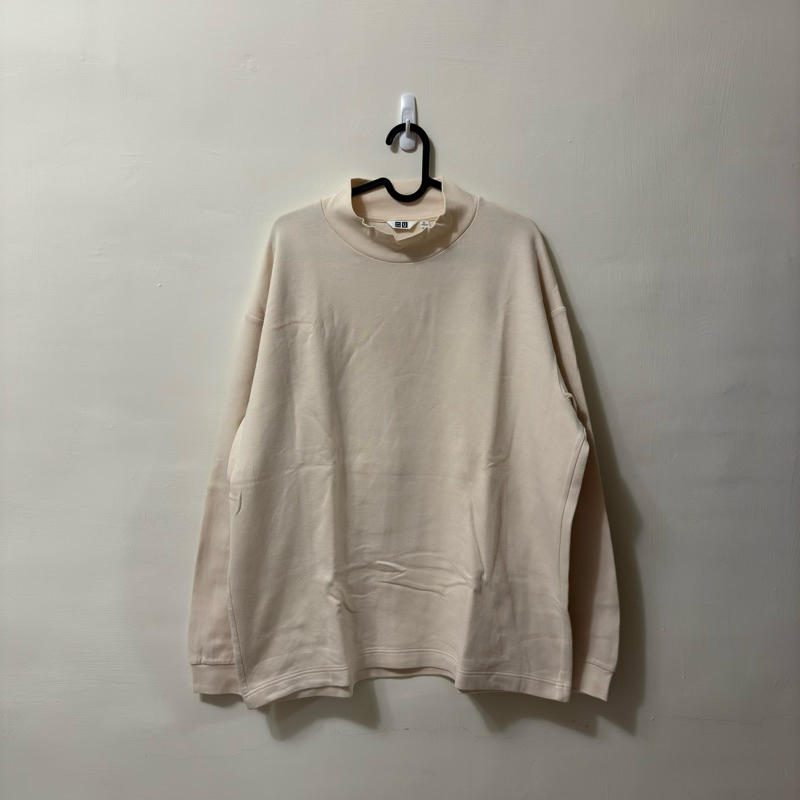 UNIQLO U｜中高領上衣｜米色｜XL