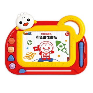 【愛子園】風車 FOOD超人彩色隨身磁性畫板-紅色 粉色 黃色 綠色