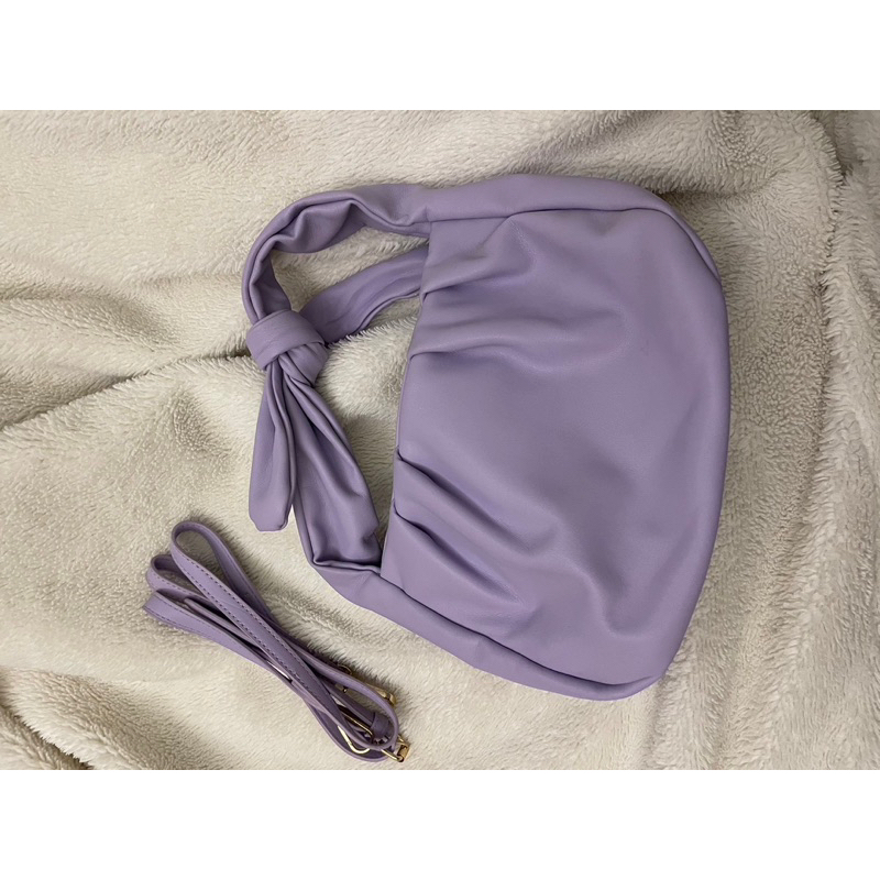 美麗紫色小包包附背帶