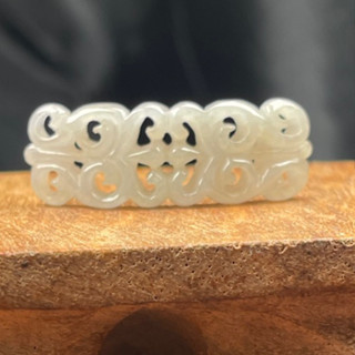 採禪水晶翡翠客製化手作坊-天然翡翠A貨- A67-特殊鏤空手牌（33.3*11.9*3.3mm) /緬甸翡翠/客製化手鍊