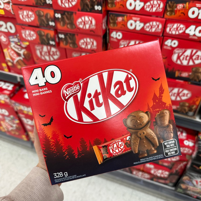 Kitkat 萬聖節零食 最新牛奶巧克力餅乾 40入