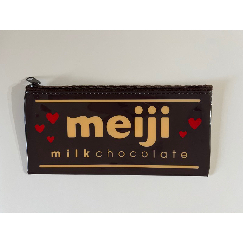 全新 現貨 明治巧克力 meiji 收納包 文具 化妝包 筆袋 收納袋 小物包 手拿包 萬用包