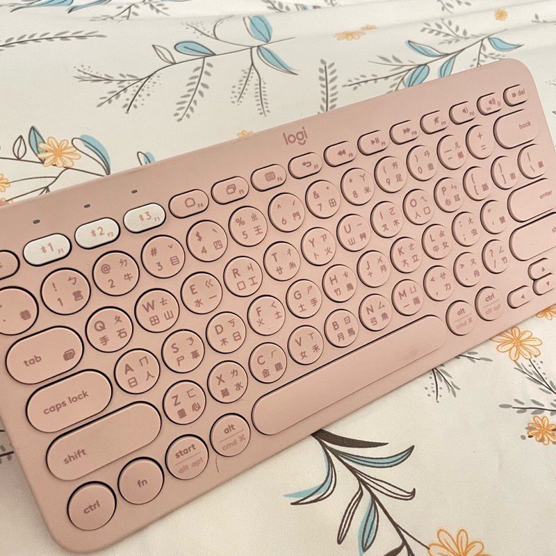 【羅技Logitech】K380多工藍芽無線鍵盤 限藍芽設備使用 粉色鍵盤 無線鍵盤 粉色鍵盤