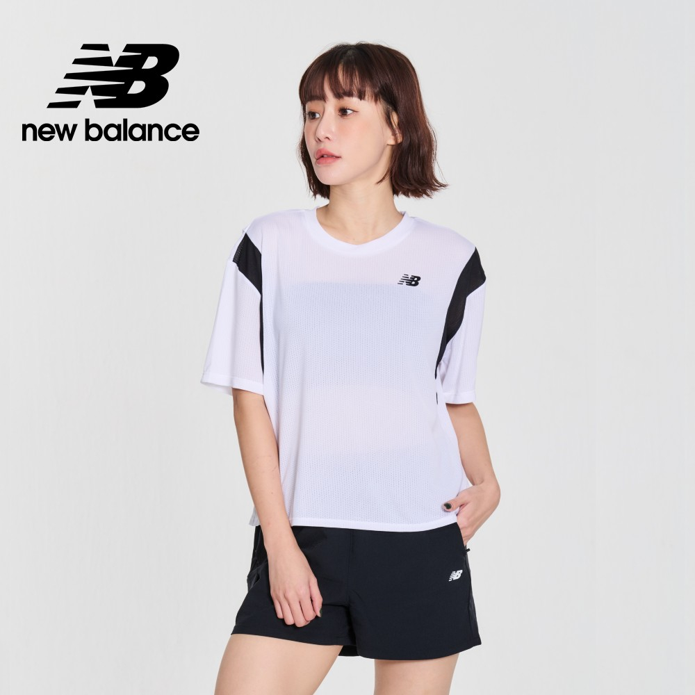 【New Balance】 NB 短袖上衣_女性_白色_WT21462WT