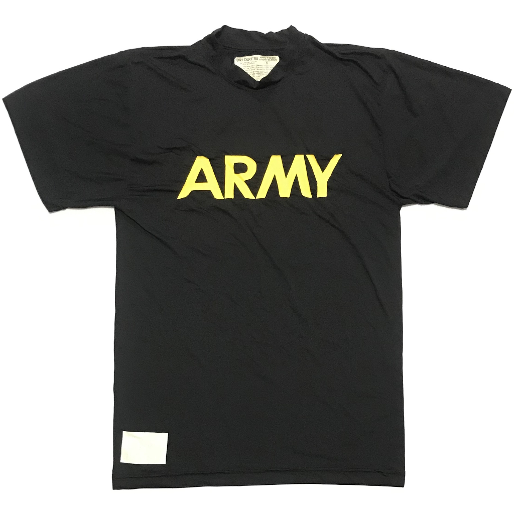 美軍公發 ARMY 陸軍 APFU 短袖運動服 T-SHIRT T恤 黑色
