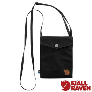 【瑞典 Fjallraven】小狐狸 防潑水耐磨旅行隨身袋 Pocket 手機證件袋 護照包 零錢包 黑 24221