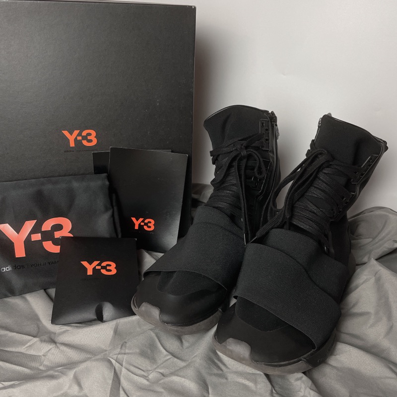 二手鞋💥adidas Y-3 Qasa Boot BY2629 Y3 山本耀司 忍者武士靴 拉鍊靴