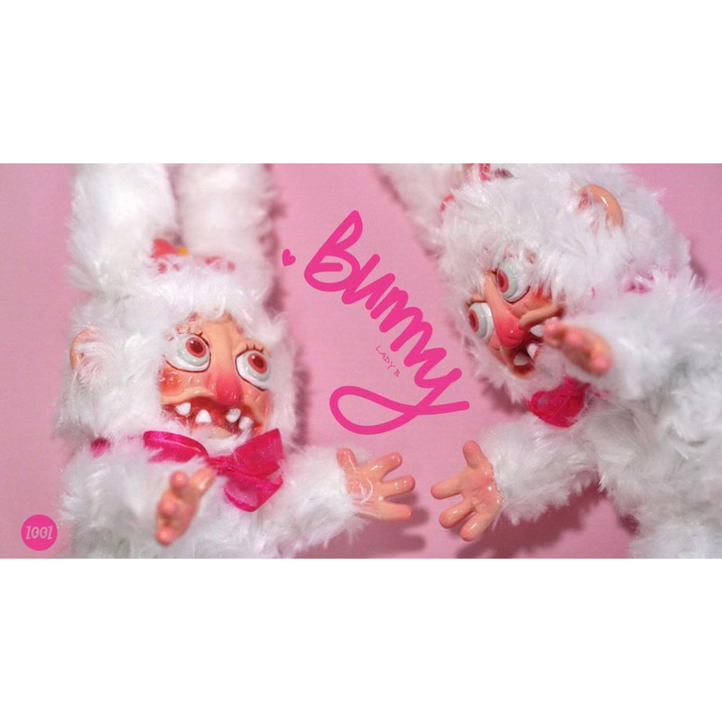 1001toys Bunny 兔子 白粉色 sofubi「拆檢美品預訂商品」