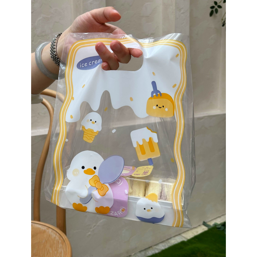 甜點包裝袋  零食包裝袋  可愛圖案包裝袋 甜品包裝手提袋  烘培包裝手拿袋 冰淇淋袋 企鵝包裝袋 包裝袋 購物袋