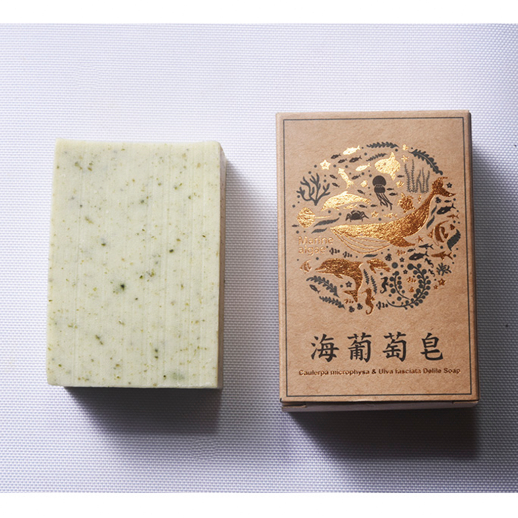 【茶山房】海葡萄皂 手工皂100g 海藻多醣 保濕 花香  乾性膚質適用