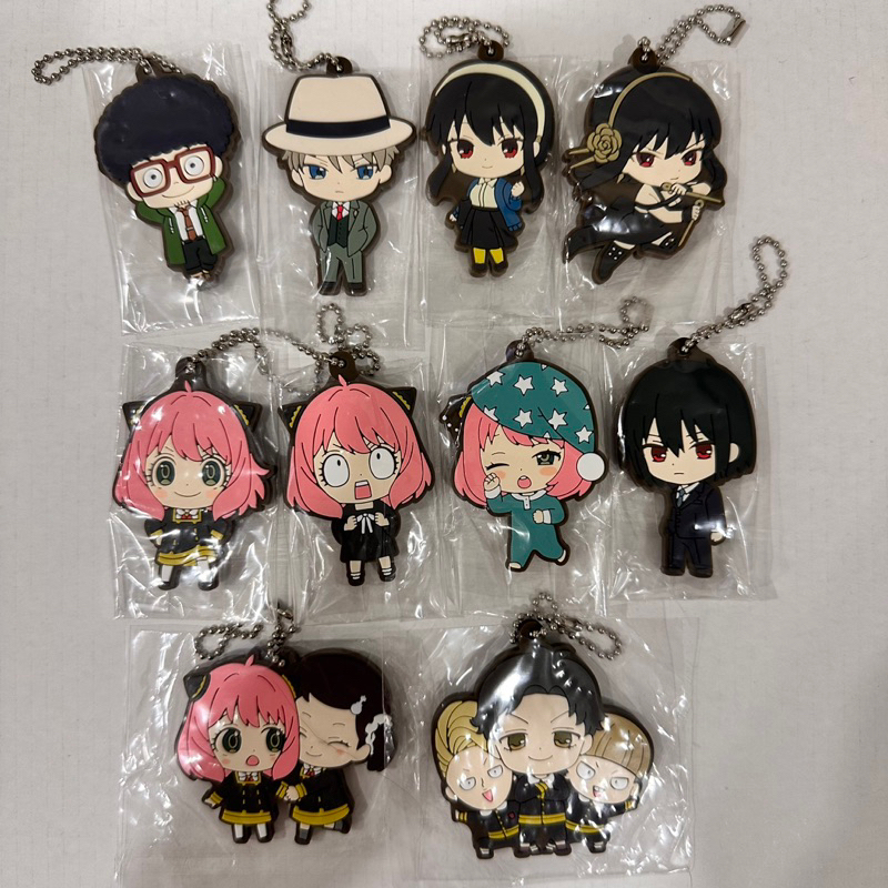 🍭Ruo🍭日貨 間諜家家酒 SPY FAMILY Q版 扭蛋 軟膠吊飾 安妮亞 約兒 洛伊德 佛傑 尤利 窩窩頭 次子