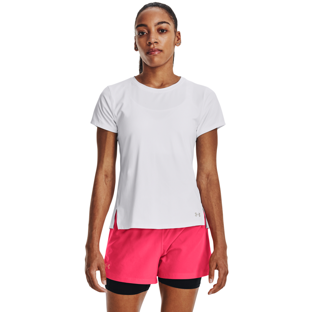 【UNDER ARMOUR】女 ISO-CHILL LASER 短T-Shirt 1376819-100
