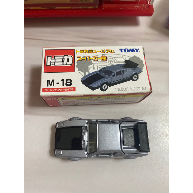 TOMICA 絕版 舊藍標 中製 博物館系列 M-18 DETOMASO PANTERA GTS 跑車(盒車況尚可）