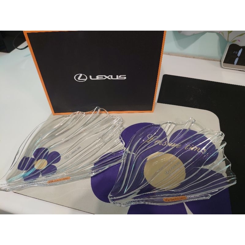 LExus精品禮品，保養禮，透明玻璃盤