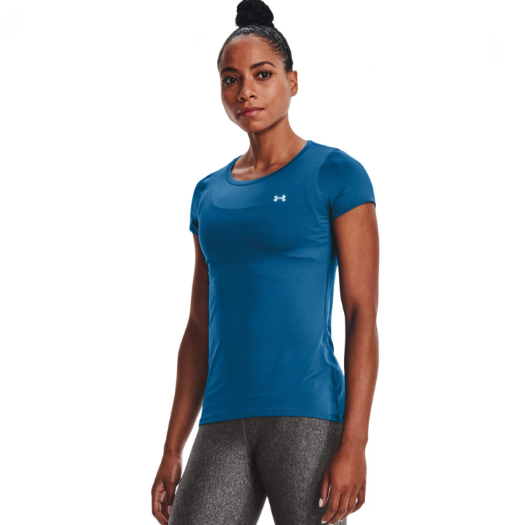 【UNDER ARMOUR】UA 女 ARMOUR HG 短T-Shirt(歐美版型)-優惠商品