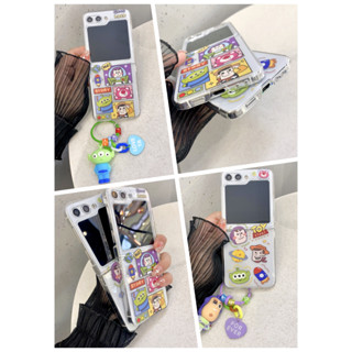 Samsung三星Z Flip6 5摺疊手機殼 巴斯光年+掛件 三星Galaxy zflip3 ZFlip4 翻蓋保護殼