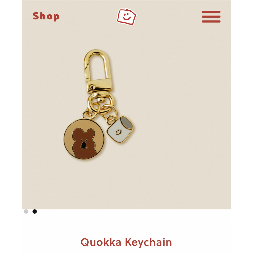 ╭°☆現貨 韓國Dinotaeng Quokka Keyring袋鼠小鑰匙鏈